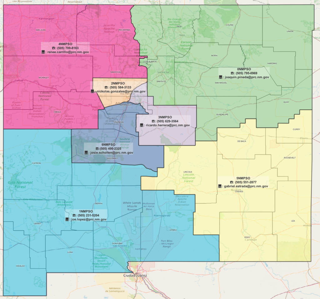 New Mexico Region Managers contact info